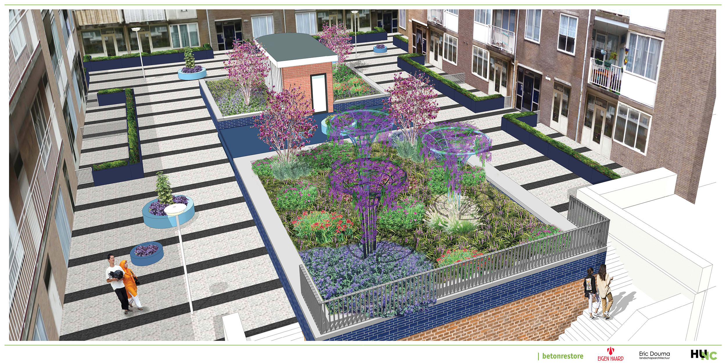 Djakartaterras redesign communal garden