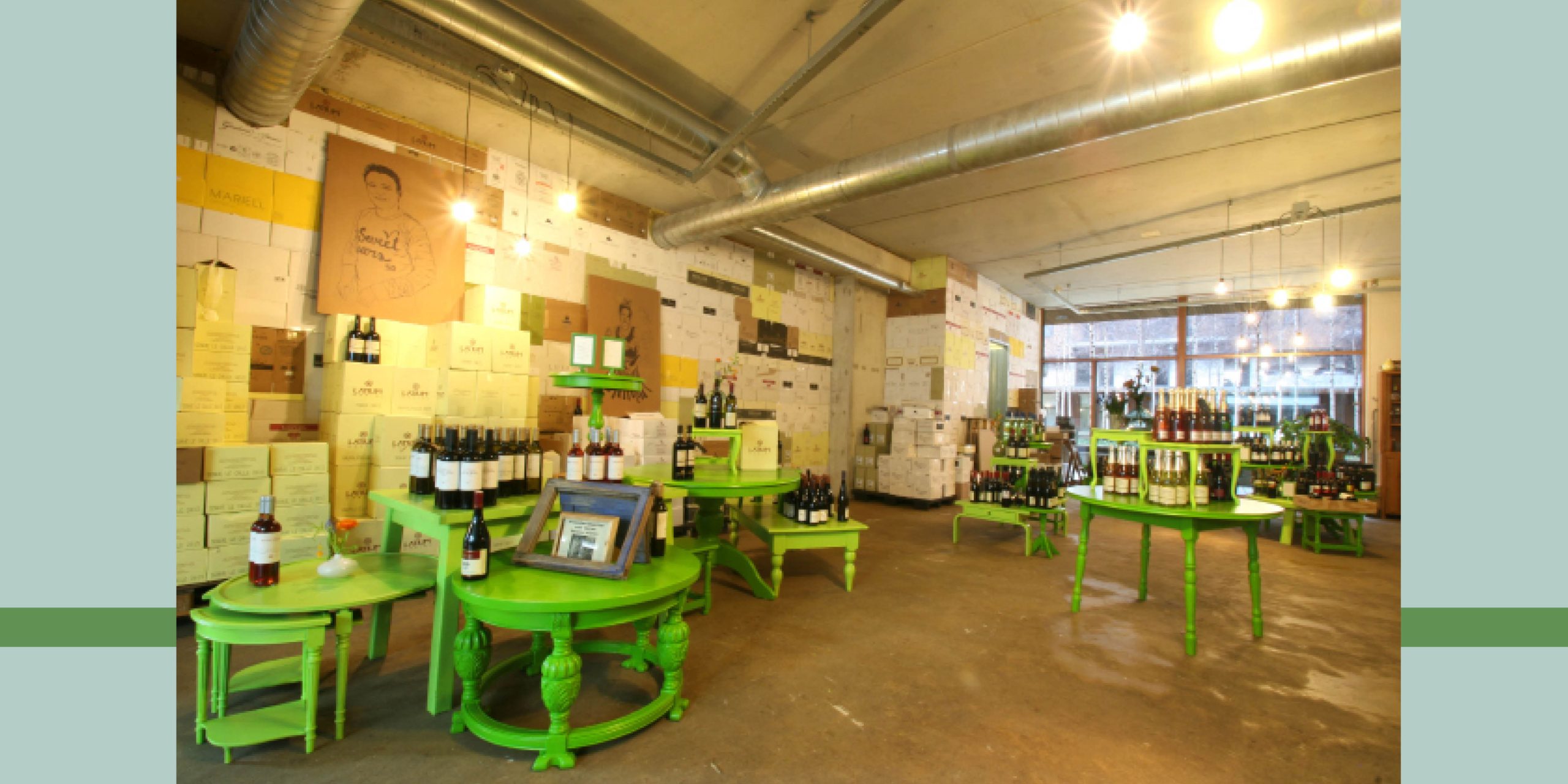 Interieur wijnwinkel Rotterdam