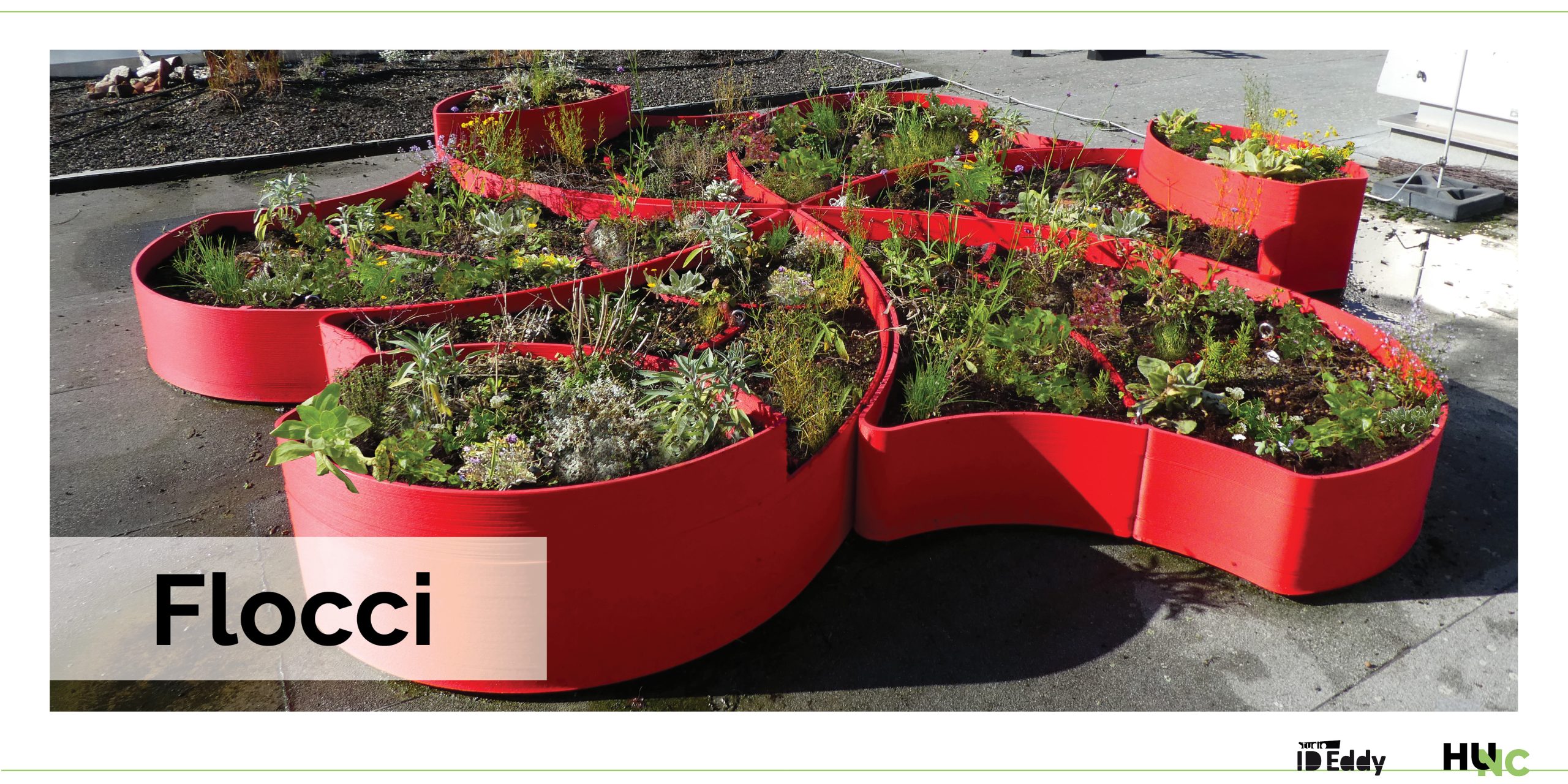 Flocci 3D geprinte plantenbak